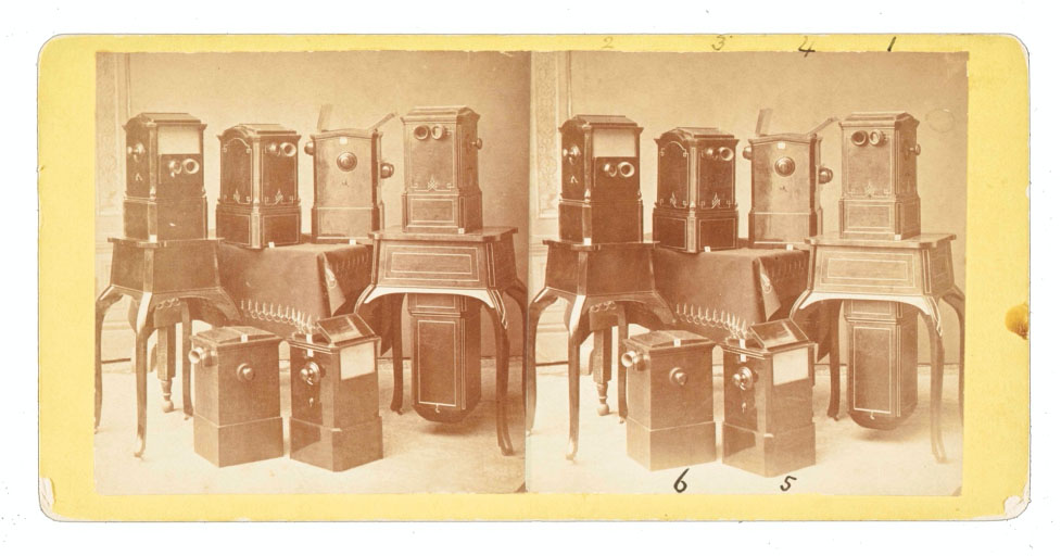 Figure 5: A selection of stereoscopic viewers c. 1873. https://www.loc.gov/pictures/item/2017660532/